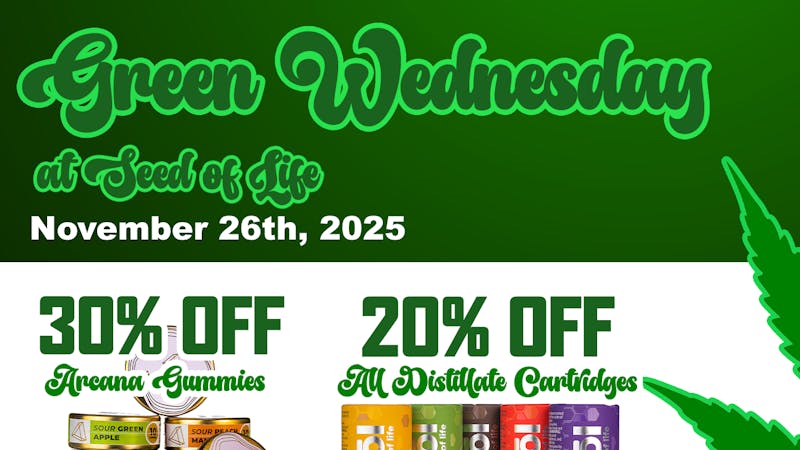 Seed of Life Labs - Miles City Green Wednesday