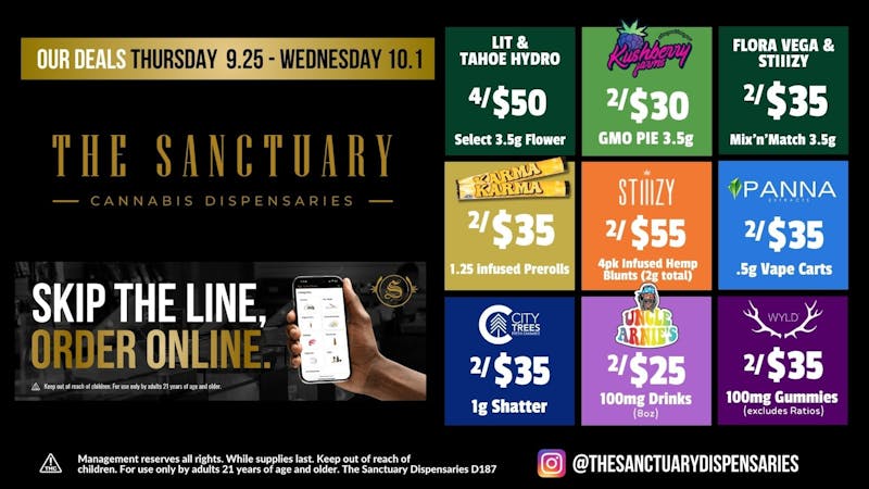 The Sanctuary - North Las Vegas Weekly Deals 9.25 - 10.1