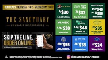 The Sanctuary Delivery - West Las Vegas Weekly Deals 10.2 - 10.8