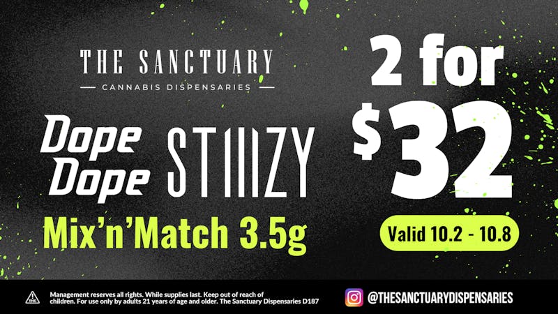 The Sanctuary Delivery - West Las Vegas 2 for $32 EIGHTH Deal