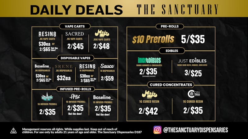 The Sanctuary Delivery - West Las Vegas Daily Deals at the Sanctuary!