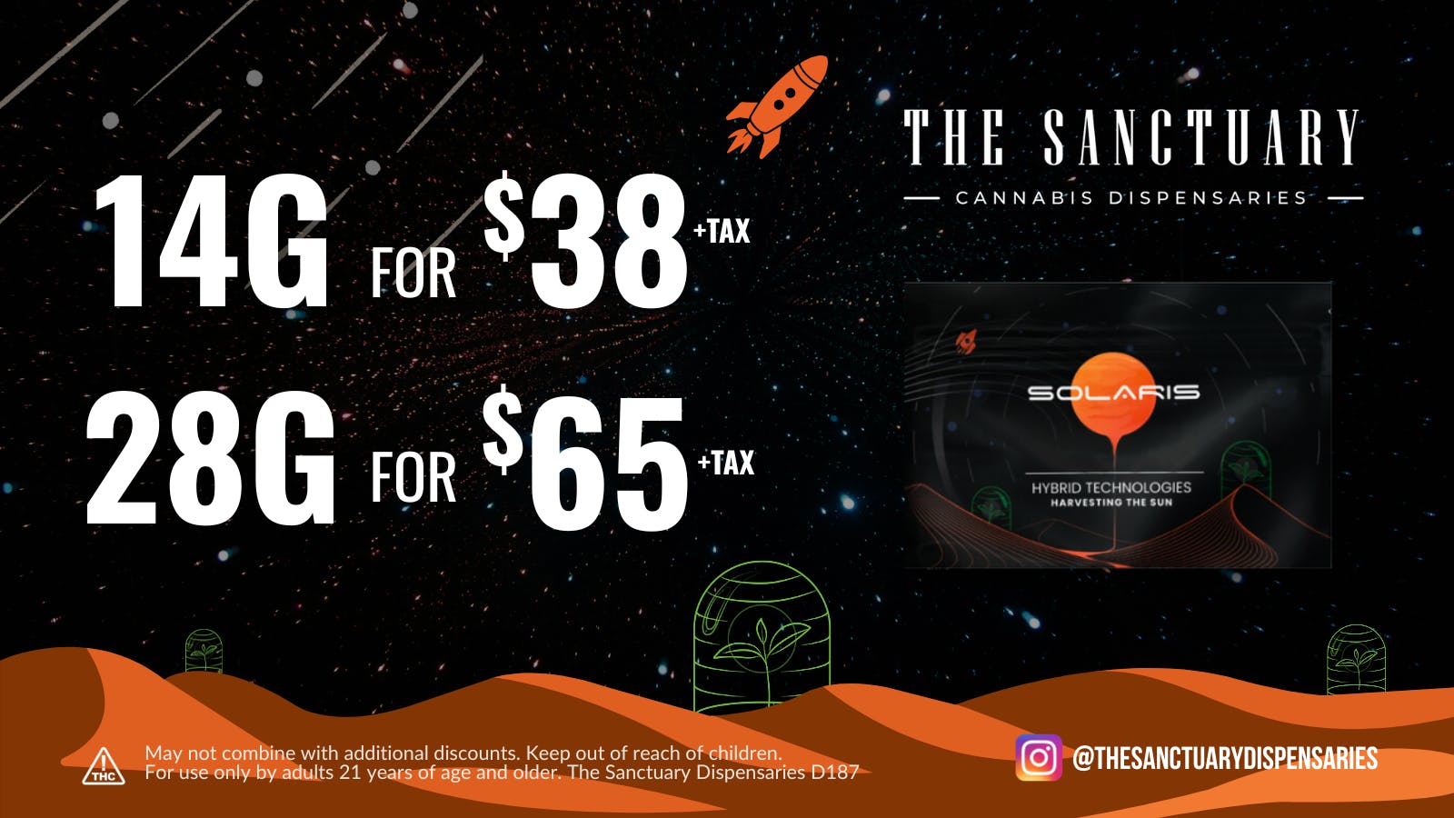 The Sanctuary Delivery - West Las Vegas Solaris Half OZ and OZ Deal