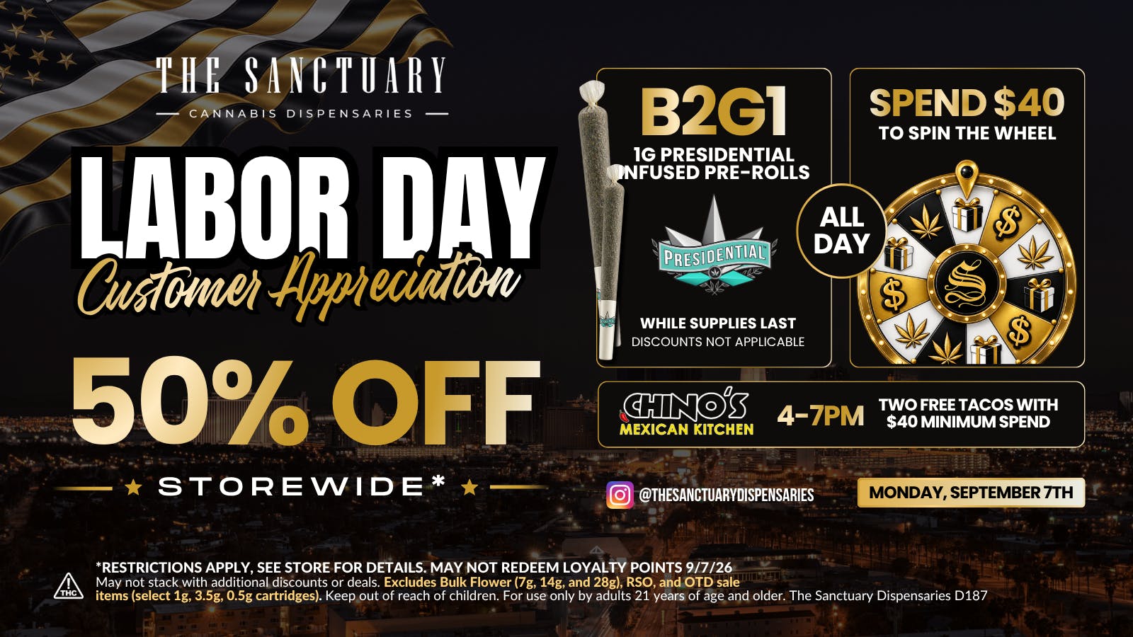 The Sanctuary - North Las Vegas 50% OFF STOREWIDE* on LABOR DAY