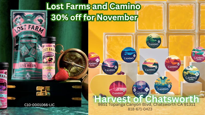 Harvest of Chatsworth 30% Off Kiva Edibles for the month of November