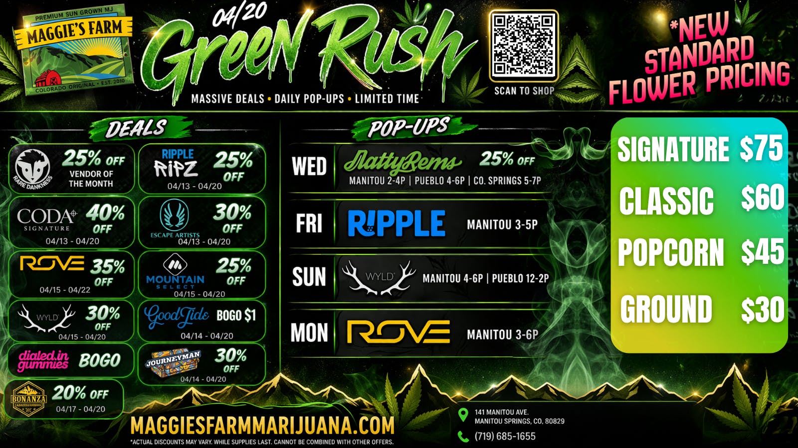 Maggies Farm Manitou Springs 420 Green Rush Week