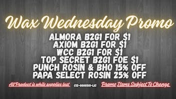 SipKoi Wax Wednesday Promo