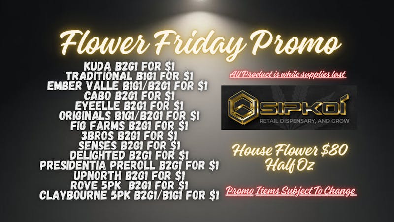 SipKoi Flower Friday Promo