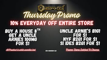 SipKoi Thirsty Thursday Promo