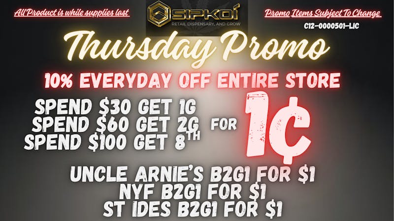 SipKoi Thirsty Thursday Promo