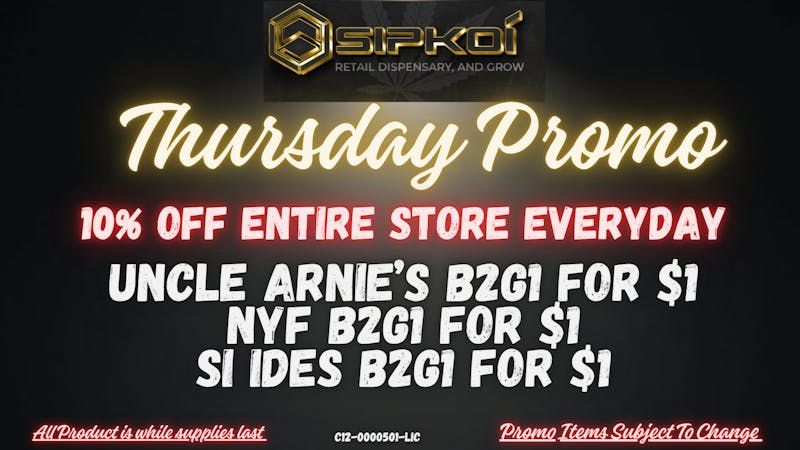 SipKoi Thursday Drinks Promo