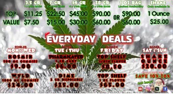 Stability Cannabis - S Meridian Holiday Specials & Menu