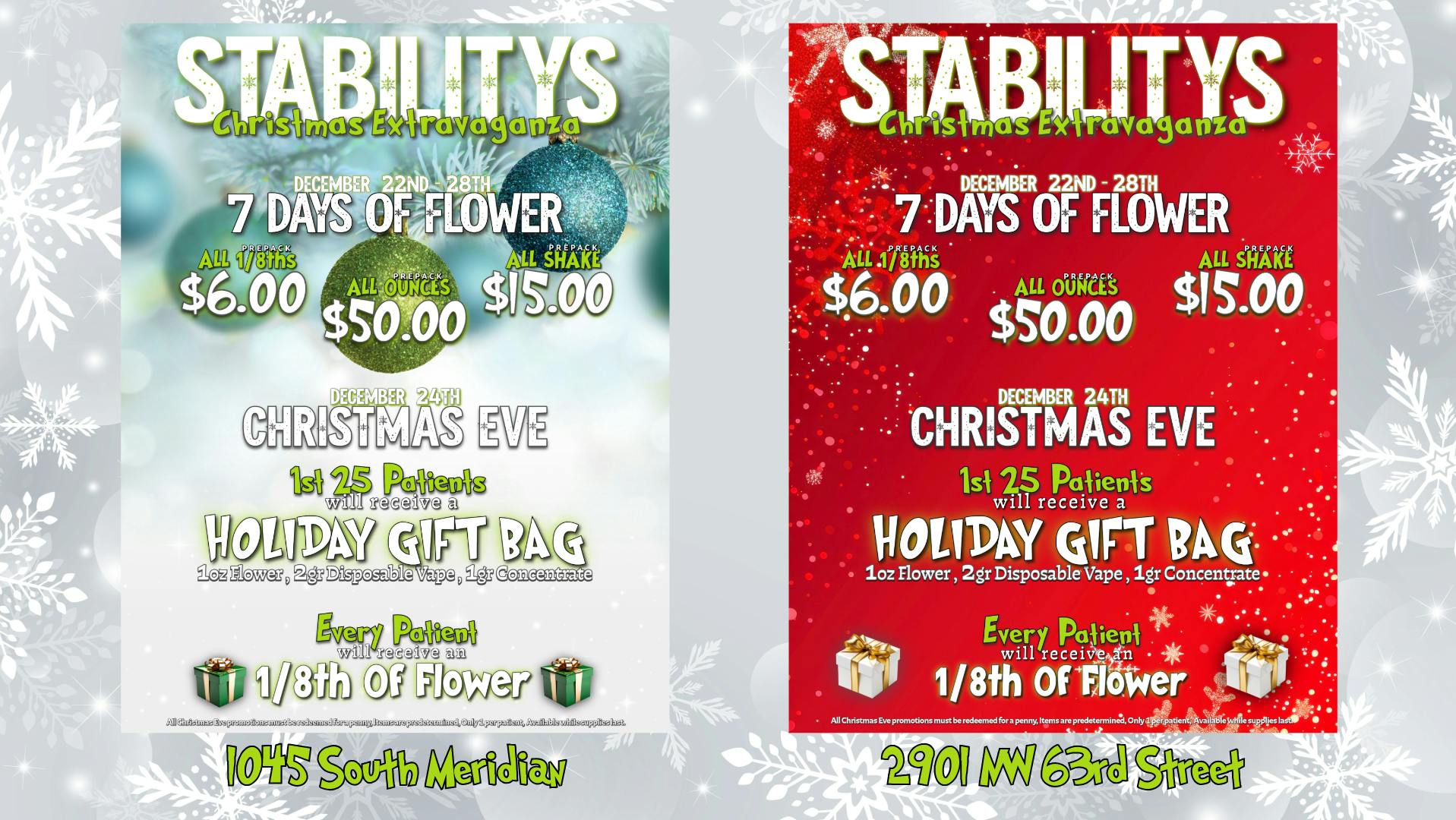 Stability Cannabis - S Meridian Christmas Extravaganza - Be here Christmas Eve!!!