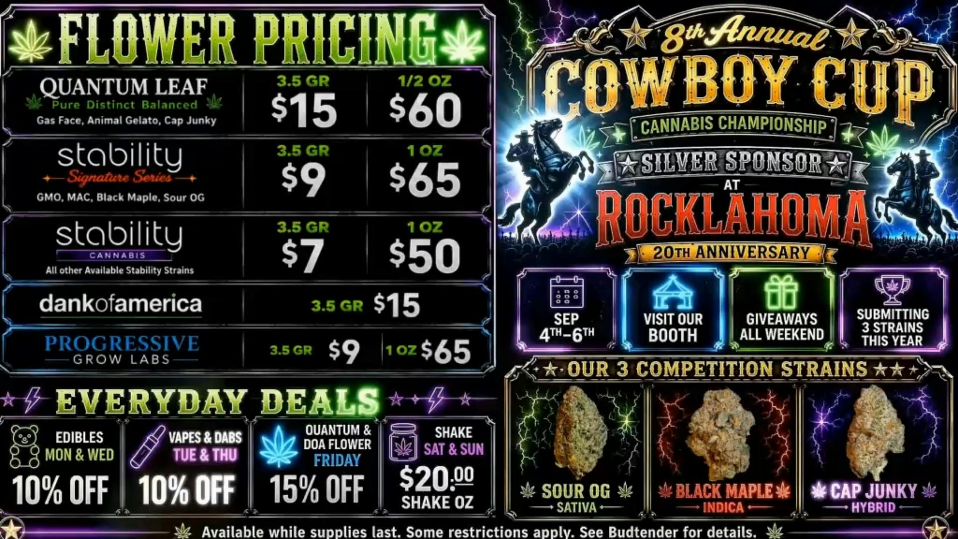 Stability Cannabis - NW 63rd and May 8th Annual Cowboy Cup - See You There!!!