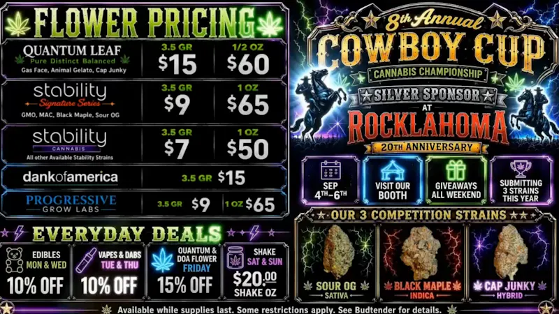 Stability Cannabis - NW 63rd and May 8th Annual Cowboy Cup - See You There!!!