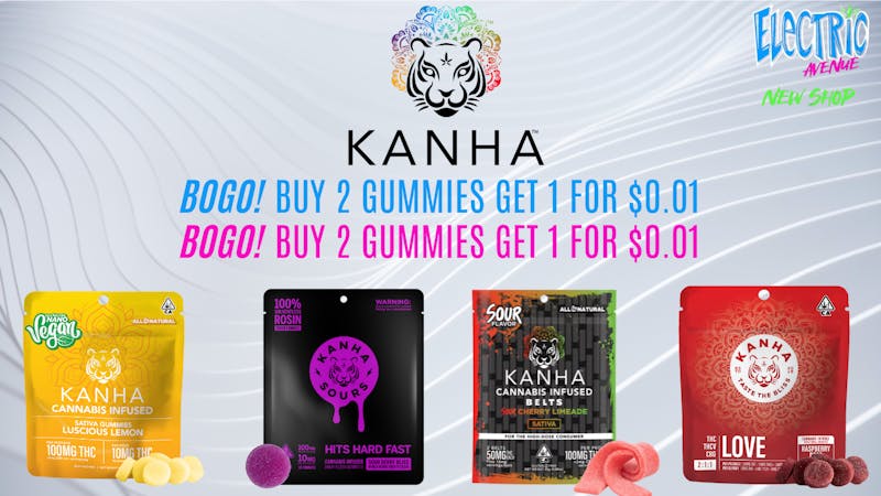 ELECTRIC AVENUE KANHA B2G1 FOR $0.01