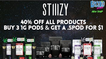 ELECTRIC AVENUE 40% OFF ALL PRODUCTS & B3G1 .5G PODS FOR $1
