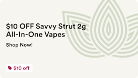 $10 OFF Savvy Strut 2g All-In-One Vapes