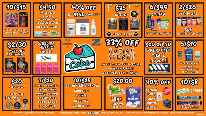The Cake House - Detroit TCH Detroit Deals are here!