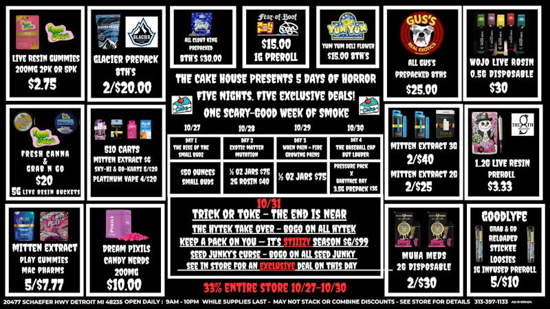 The Cake House - Detroit TCH Detroit Deals are here!