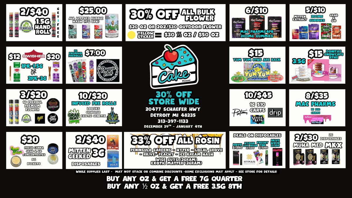 The Cake House - Detroit The Cake House Detroit - 30% OFF Store wide