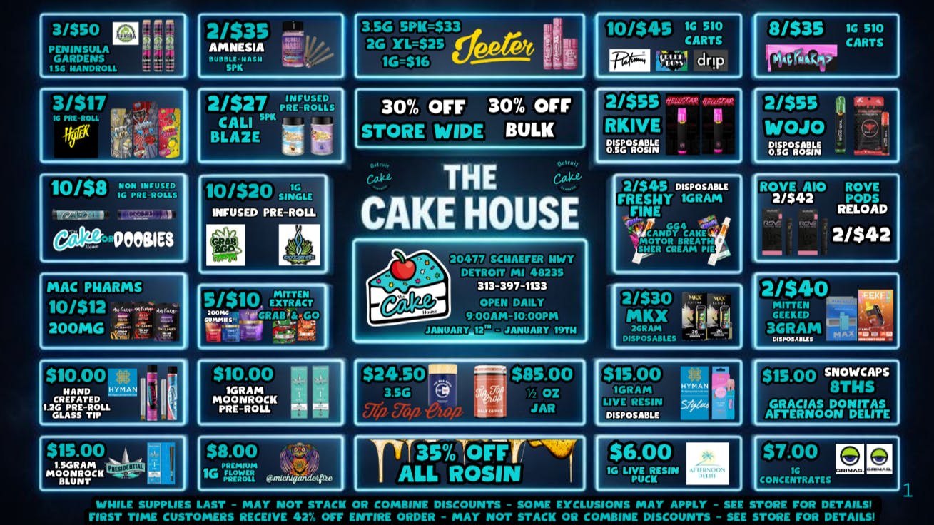 The Cake House - Detroit The Cake House Detroit - 30% OFF STORE WIDE