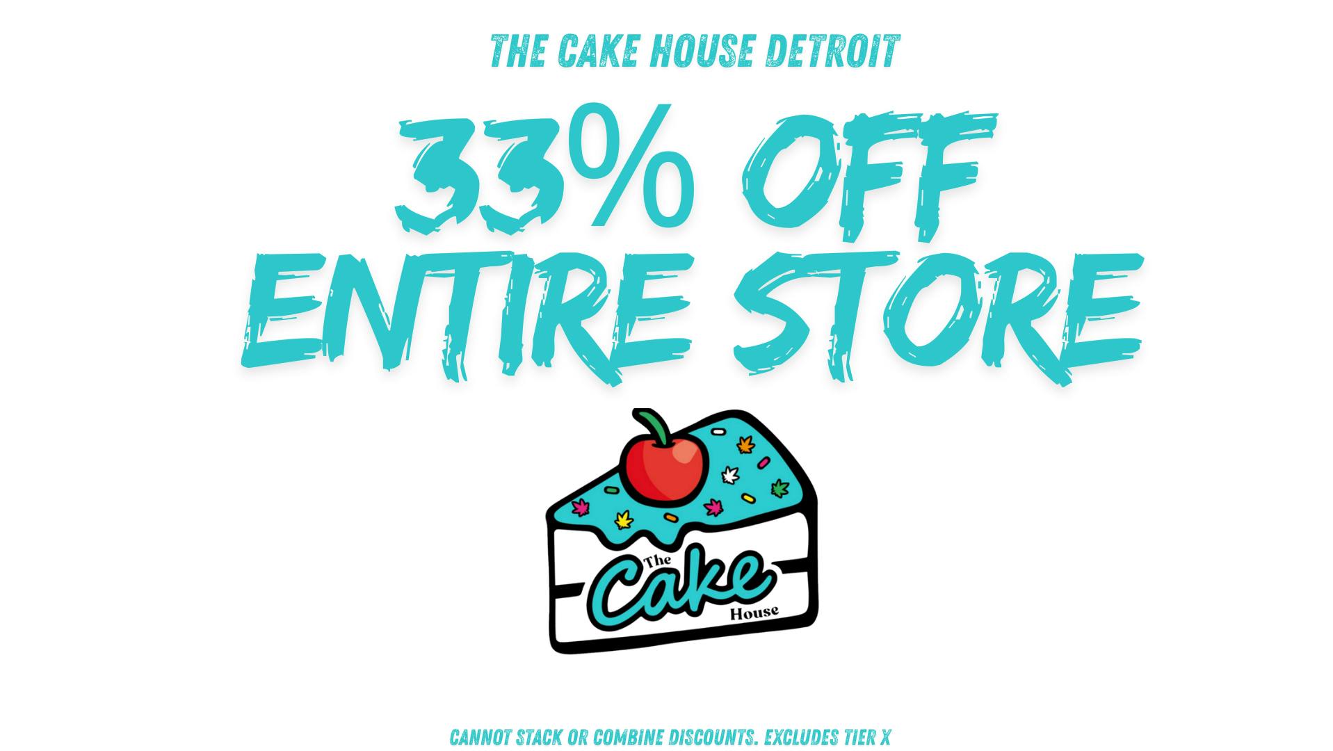 The Cake House - Detroit 33% off entire store