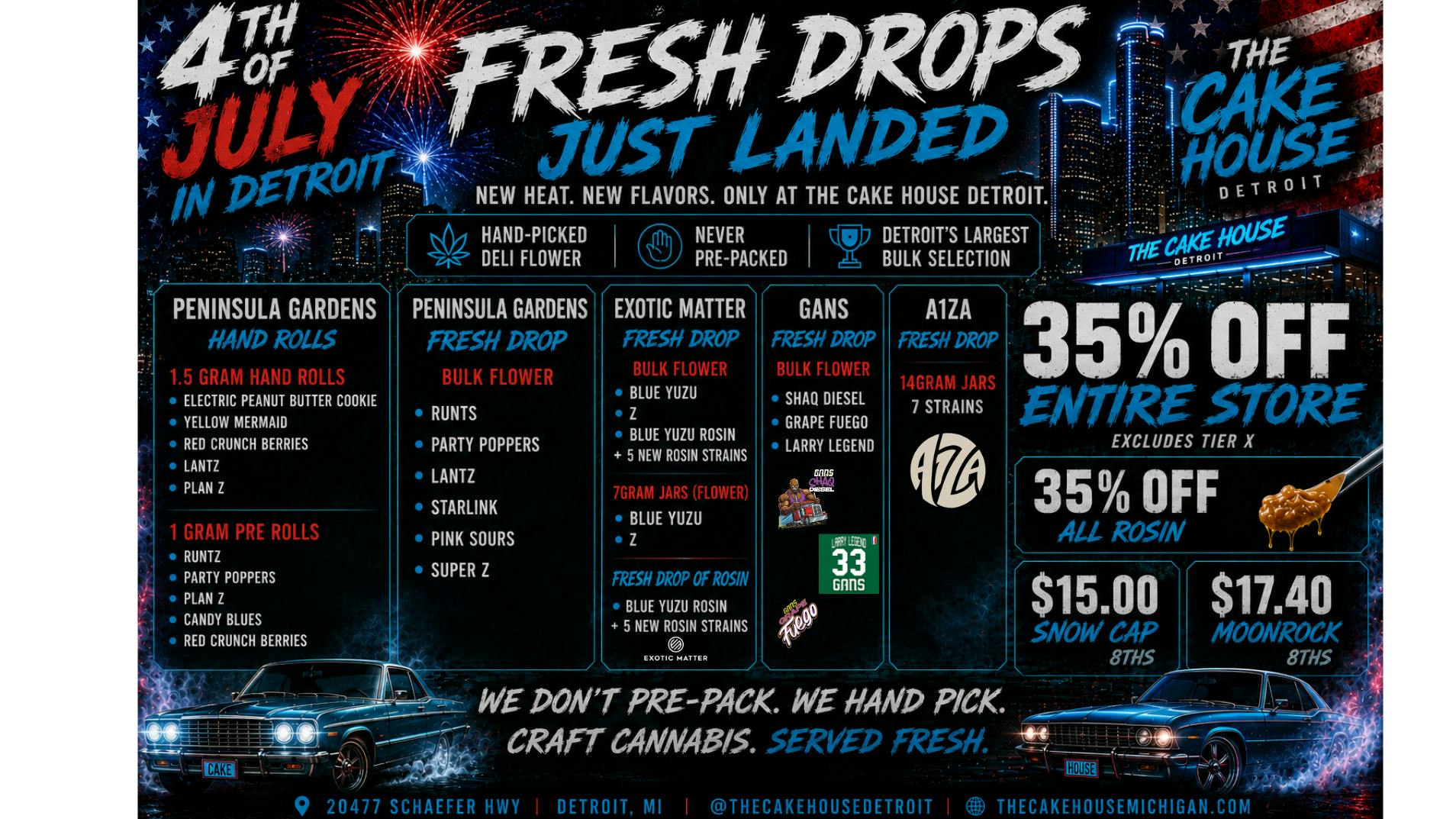 The Cake House - Detroit Big Brands / Fresh Drops