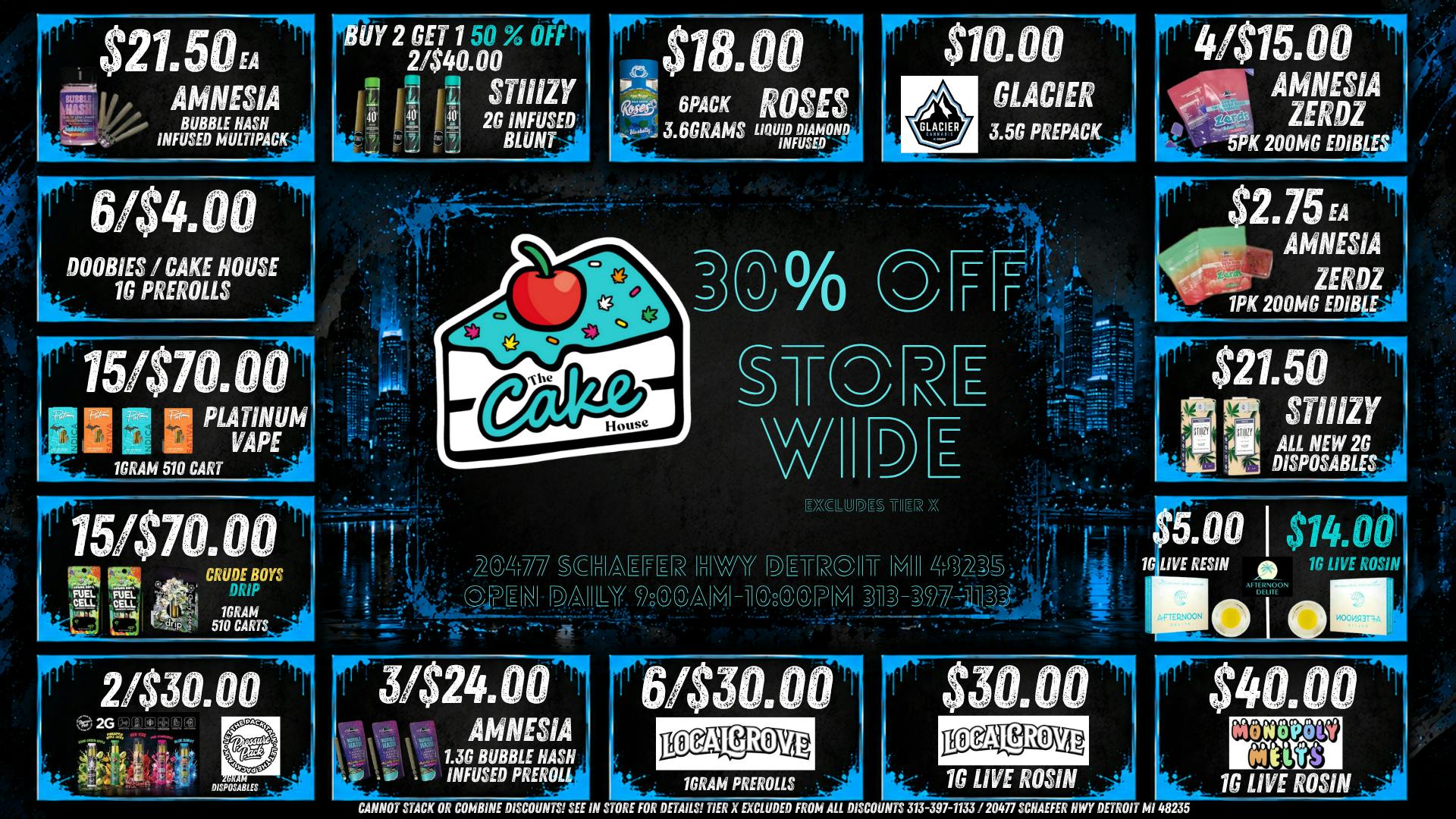 The Cake House - Detroit STORE WIDE DEALS