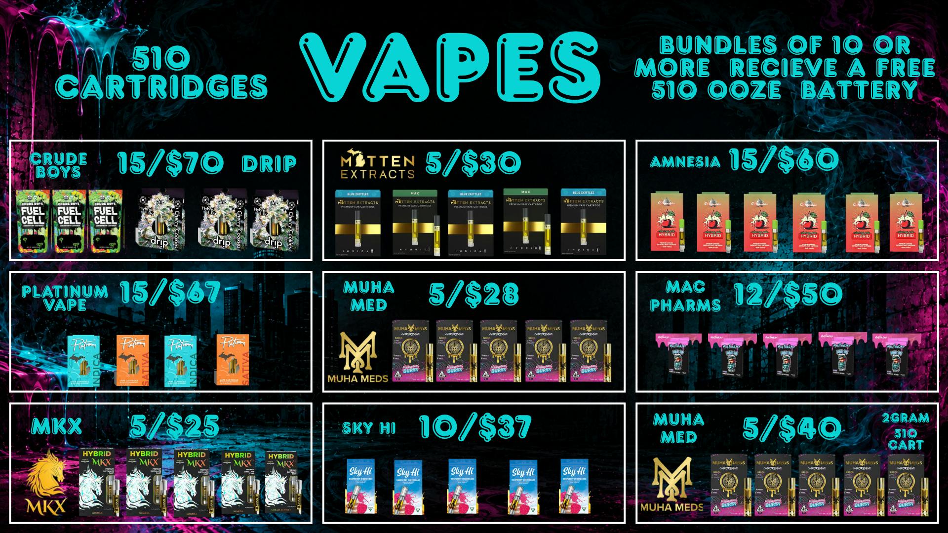 The Cake House - Detroit 510 VAPE CARTS