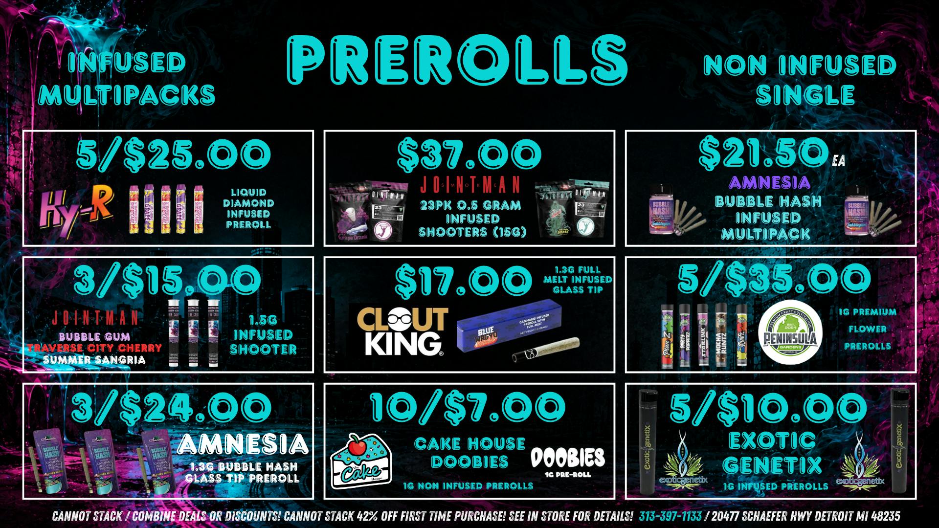 The Cake House - Detroit Prerolls Singles / Multipacks