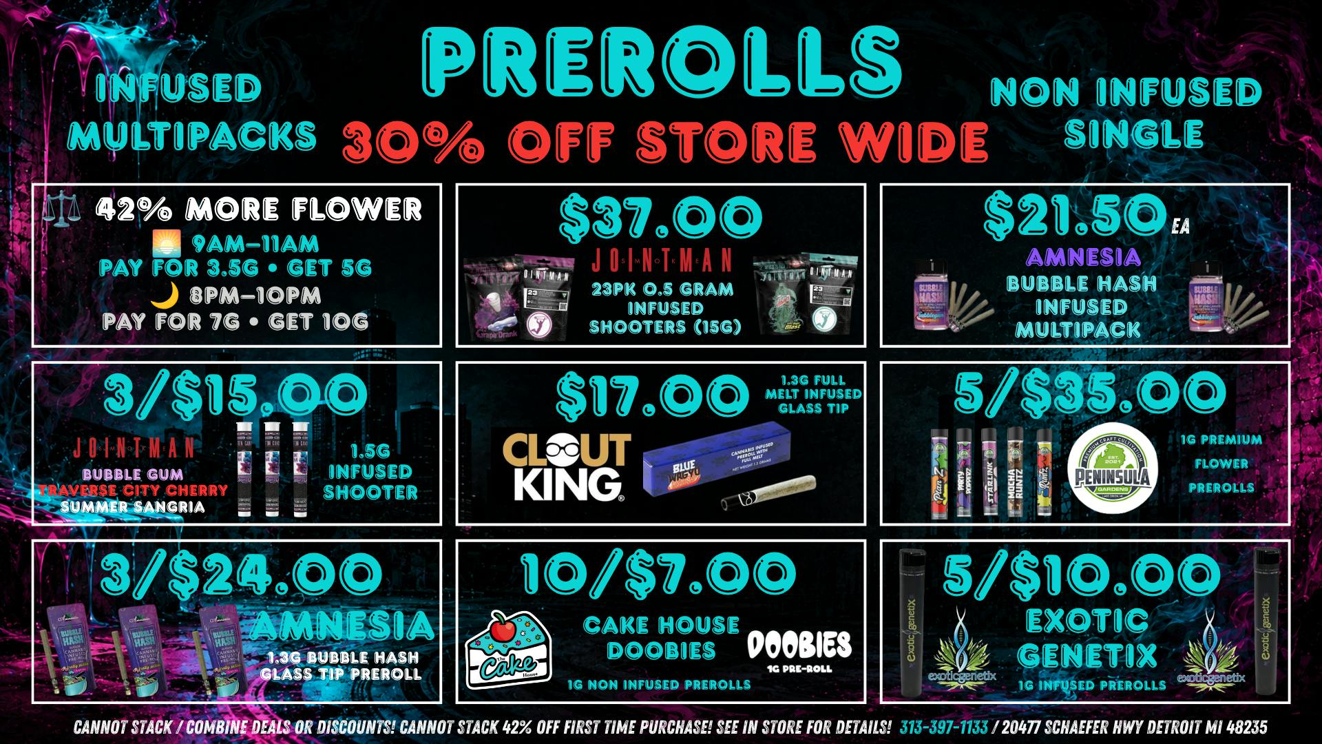 The Cake House - Detroit Prerolls Singles / Multipacks
