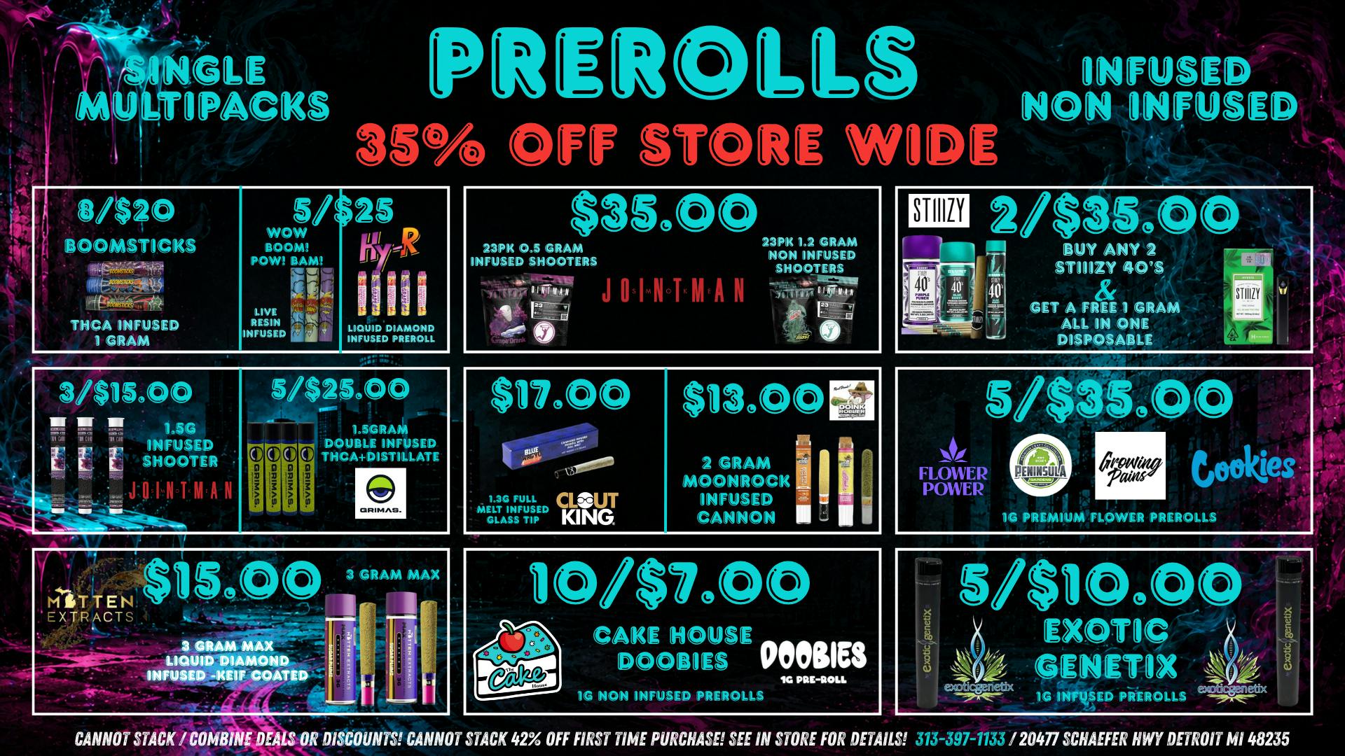 The Cake House - Detroit Prerolls Singles / Multipacks