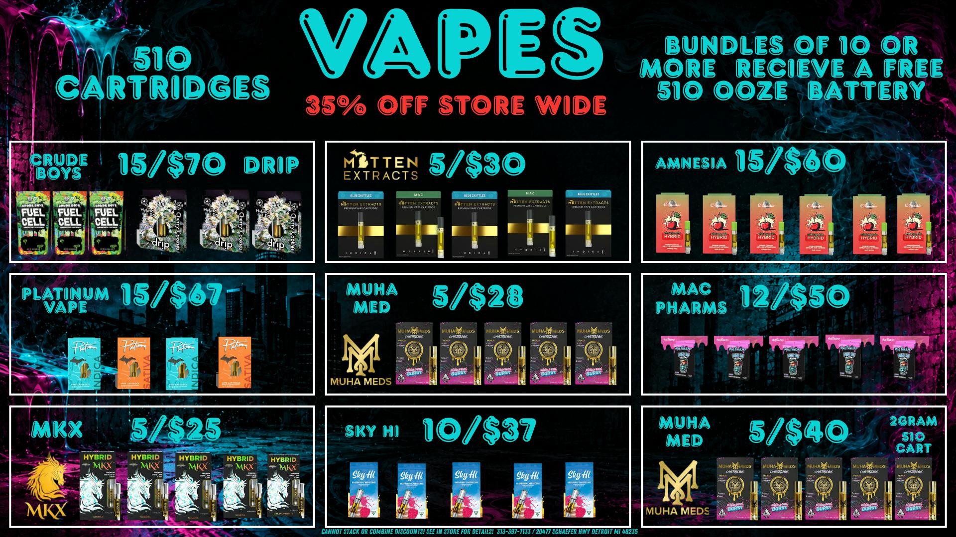 The Cake House - Detroit 15/$67 Platinum Vape