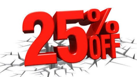True Deliveries Spend 100 get 25% off