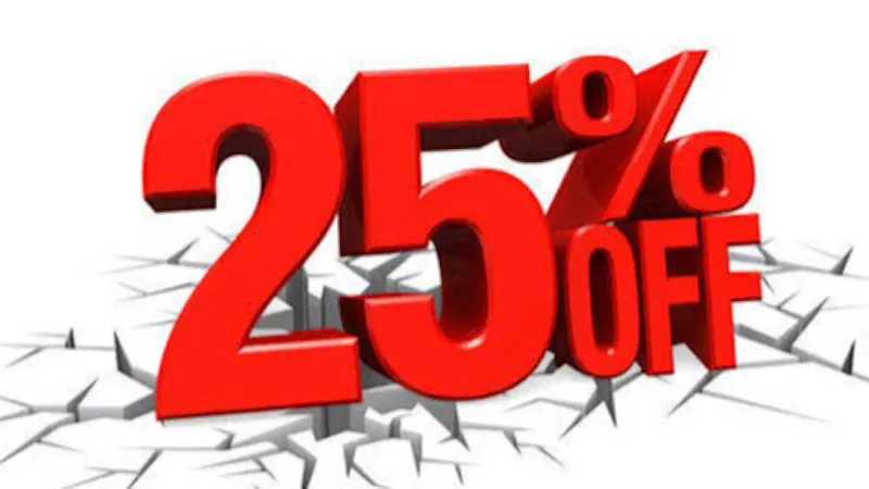 True Deliveries Spend 100 get 25% off