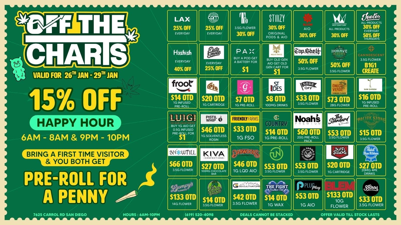 Body and Mind Dispensary - Miramar Daily Deals For You!