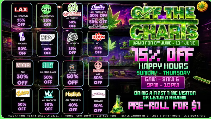 Off the Charts - Miramar Weekday Savings