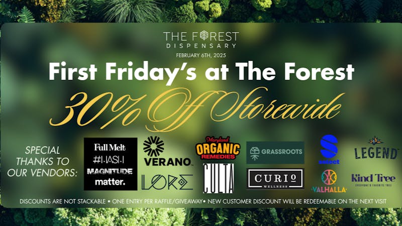 The Forest Baltimore First Friday's: 30% Off Storewide!