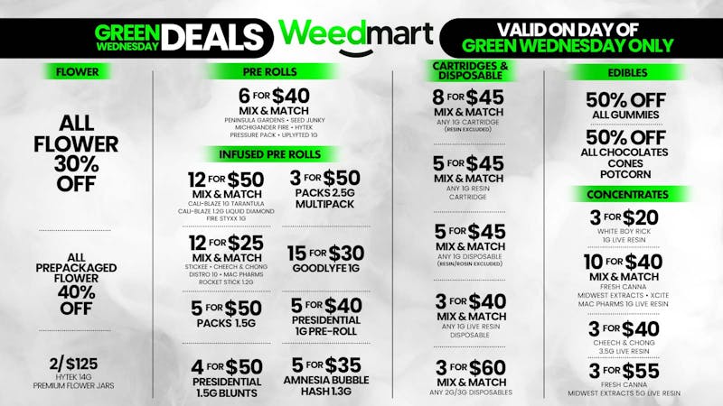 Weedmart - Hamtramck - Detroit Green Wednesday @ Weedmart!