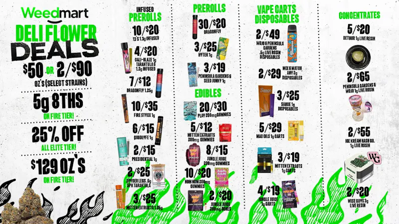 Weedmart - Hamtramck - Detroit NEW DELI FLOWER DEALS W/ BEST BRANDS & PRICES 🔥💸