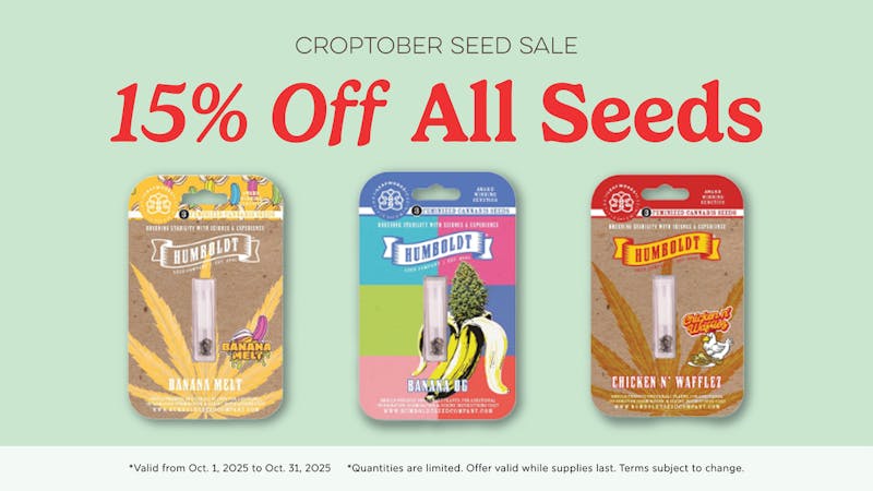 Island Peži 15% OFF Seed Sale for Croptober