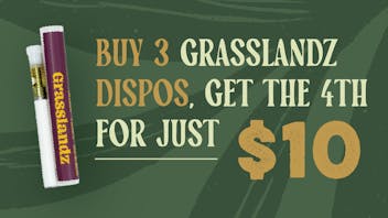 Island Peži Buy 3 Grasslandz Dispos and get the 4th for $10