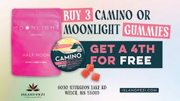 Island Peži Get a FREE Gummy package with a purchase of 3!