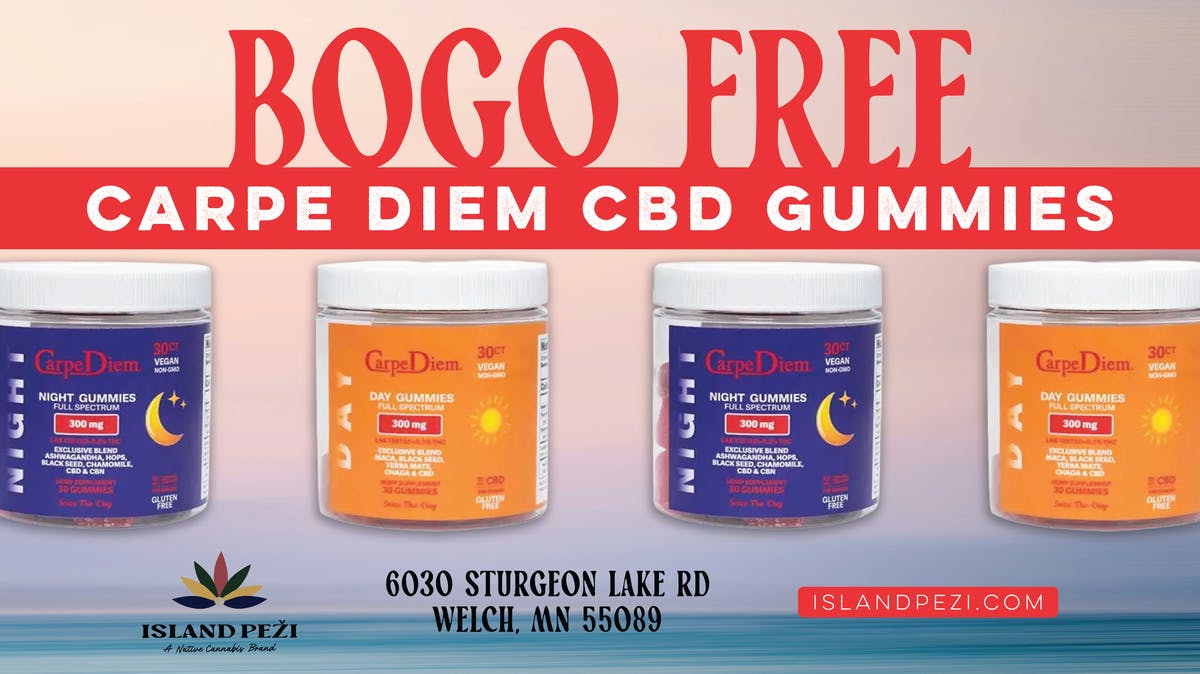 Island Peži BOGO FREE Carpe Diem CBD Gummies!