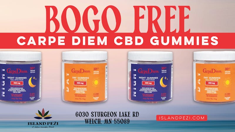 Island Peži BOGO FREE Carpe Diem CBD Gummies!