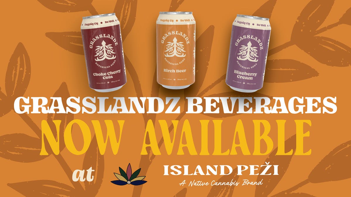 Island Peži 20% OFF Grasslandz THC Beverages 6 packs!