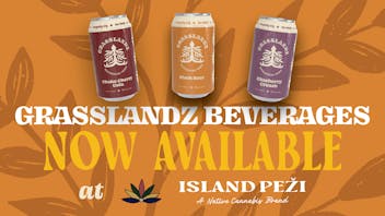 Island Peži 20% OFF Grasslandz THC Beverages 6 packs!