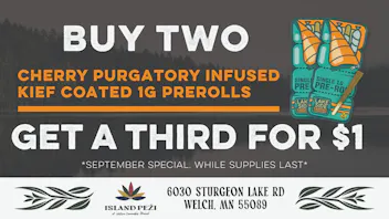 Island Peži Buy 2 Get a 3rd for ONLY $1 on Cherry P. Prerolls!