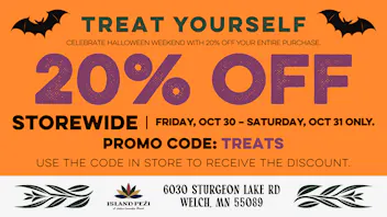 Island Peži 20% OFF your Purchase. Friday & Saturday ONLY!