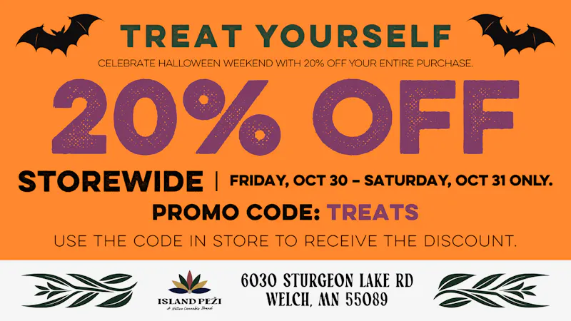 Island Peži 20% OFF your Purchase. Friday & Saturday ONLY!